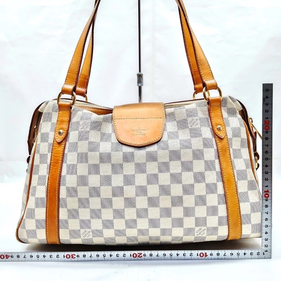 Authentic Louis Vuitton Stresa GM White Damier Azure - Picture 2 of 10